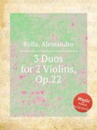 3 Duos for 2 Violins, Op.22