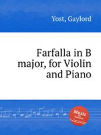 Farfalla in B major, for Violin and Piano