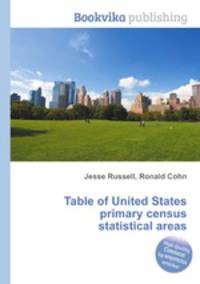 Table of United States primary census statistical areas