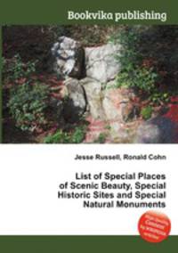List of Special Places of Scenic Beauty, Special Historic Sites and Special Natural Monuments