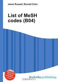 List of MeSH codes (B04)