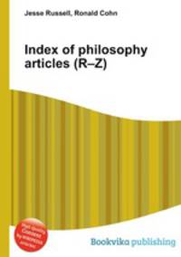 Index of philosophy articles (R–Z)