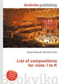 List of compositions for viola: I to K
