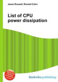 List of CPU power dissipation