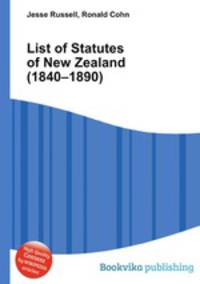 List of Statutes of New Zealand (1840–1890)