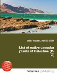 List of native vascular plants of Palestine (P-Z)
