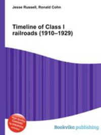 Timeline of Class I railroads (1910–1929)