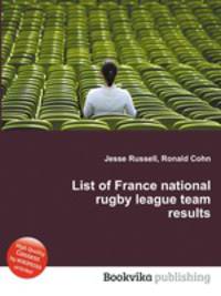 List of France national rugby league team results