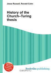 History of the Church–Turing thesis