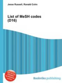 List of MeSH codes (D16)
