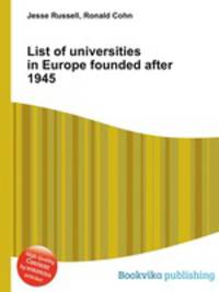 List of universities in Europe founded after 1945