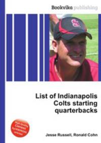 List of Indianapolis Colts starting quarterbacks