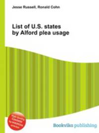List of U.S. states by Alford plea usage