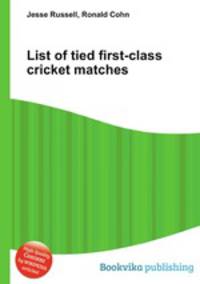 List of tied first-class cricket matches