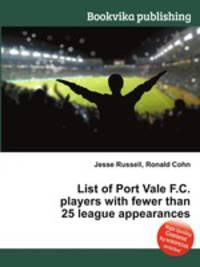 List of Port Vale F.C. players with fewer than 25 league appearances