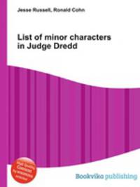 List of minor characters in Judge Dredd