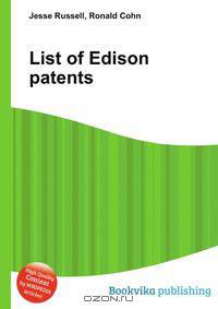 List of Edison patents