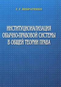 Институционализация обычно-правовой системы в общей теории права