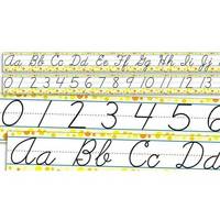 Scholastic Teacher's Friend. Standard Cursive Alphabet and Numbers 0-30. Bulletin Board