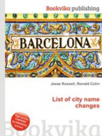 List of city name changes