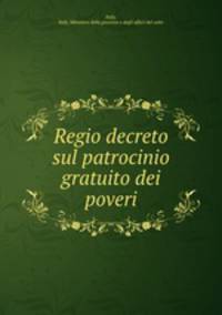Regio decreto sul patrocinio gratuito dei poveri