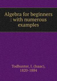 Algebra for beginners : with numerous examples