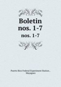 Boletin. nos. 1-7