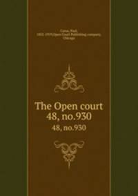 The Open court. 48, no.930