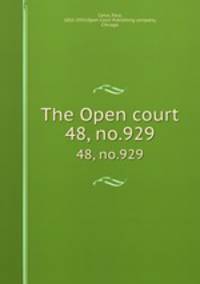 The Open court. 48, no.929