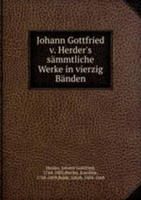 Johann Gottfried v. Herder