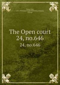 The Open court. 24, no.646