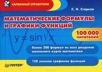 Математические формулы и графики функций. Справочник. Более 300 формул из всех разделов школьного курса математики. 120 эскизов графиков функций