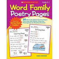 Word Family Poetry Pages. 50 Fill-in-the-Blank Practice Pages