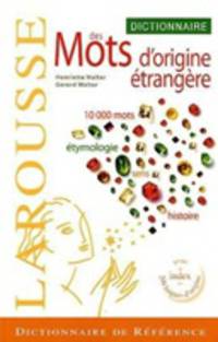Dictionnaire des mots d'origine Etrangere