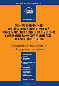 Комментарий к Федеральному закону "Об энергосбережении и о повышении энергетической эффективности и о внесении изменений в отдельные законодательные акты Российской Федерации" (постатейный)