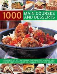 1000 Main Courses and Desserts: A Box Set of Two Recipe Books: A complete set of two volumes containing 500 delicious main courses together with 500 fabulous puddings and desserts