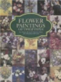 Flower Paintings Giftwrap Paper. Two Sheets (46cm x 61cm) with 3 Matching Gift Cards