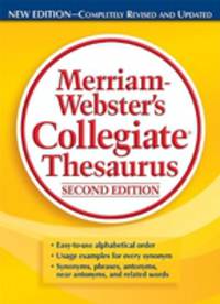 Collegiate Thesaurus 275 000 words