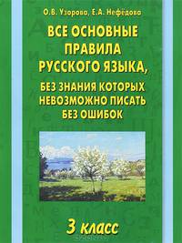 Все основные правила русского языка, без знания которых невозможно писать без ошибок. 3 класс