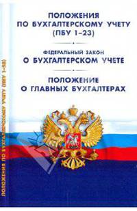 Положения по бухгалтерскому учету (ПБУ 1-23). Федеральный закон "О бухгалтерском учете"