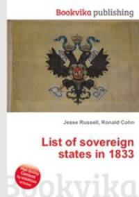 List of sovereign states in 1833