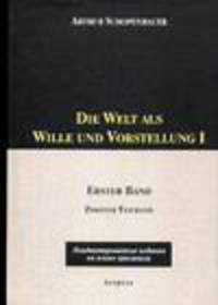 Die Welt als Wille und Vorstellung I. В 2-х томах. Том 2