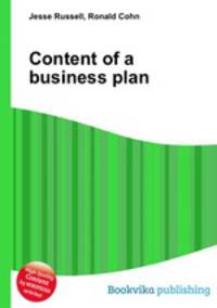 Content of a business plan
