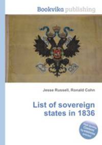 List of sovereign states in 1836