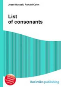 List of consonants