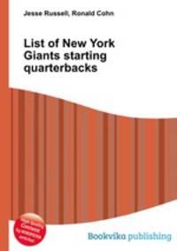 List of New York Giants starting quarterbacks