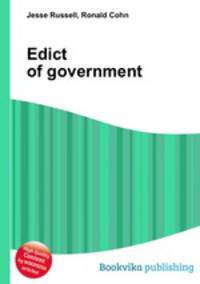Edict of government