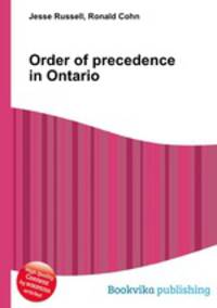 Order of precedence in Ontario