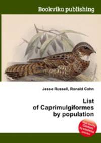 List of Caprimulgiformes by population