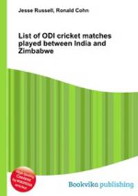 List of ODI cricket matches played between India and Zimbabwe